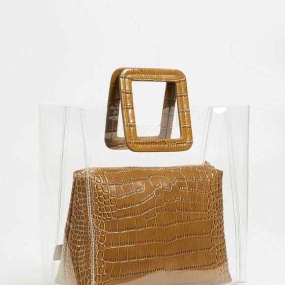 STAUD Shirley Bag clear/tan - Picture 3 of 5